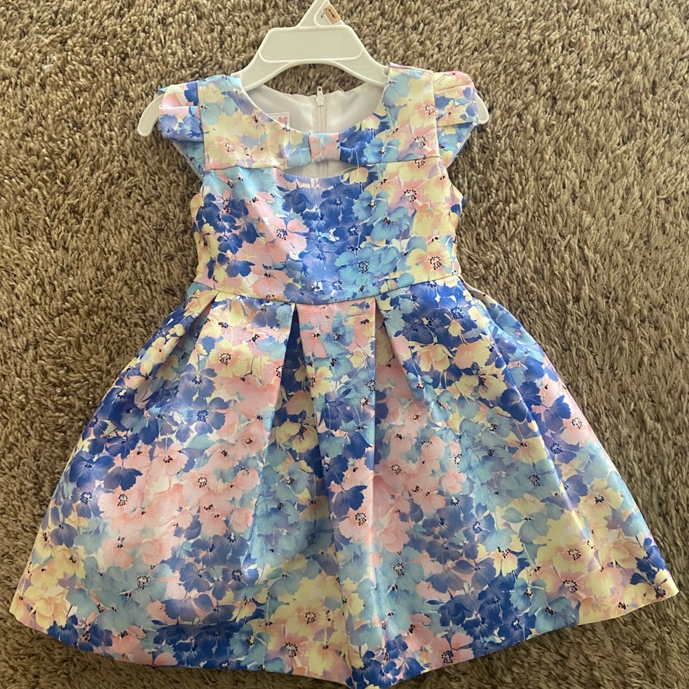 Toddler girl’s Festive floral dress